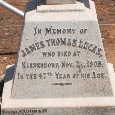 LUCAS James Thomas -1903
