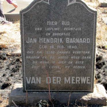 MERWE Jan Hendrik Barnard, van der 1940-
