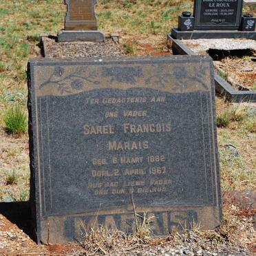 MARAIS Sarel Francois 1882-1967