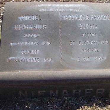 NIENABER Charel Gerhardus 1876-1953 &amp; Magdalena Francina Sophia 1879-1954