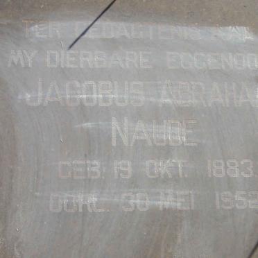 NAUDE Jacobus Abraham 1883-1952