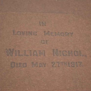 NICHOL William -1917