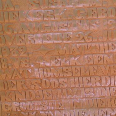 NIEKERK ?na Susanna, van 1929-1932