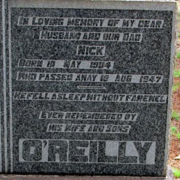 O'REILLY Nick 1904-1947