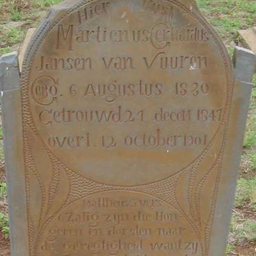 VUUREN Martienus Gerhardus, Jansen van 1830-1901