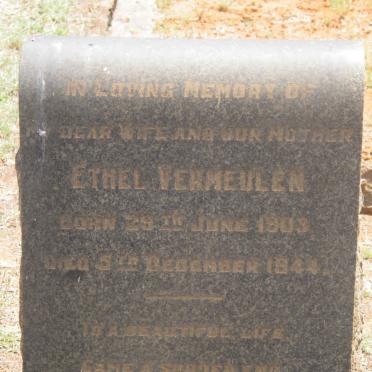 VERMEULEN Ethel 1903-1944