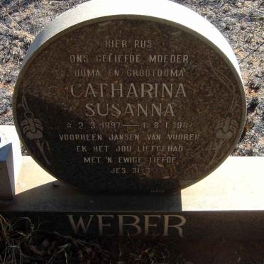 VUUREN Marthinus Gerhardus, Jansen van 1891-1952 &amp; WEBER Catharina Susanna formerly JANSEN VAN VUUREN 1897-1987