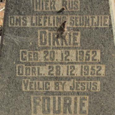 FOURIE Dirkie 1952-1952
