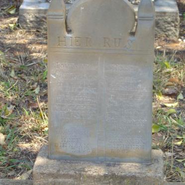 FOURIE Johannes Gerhardus &amp; Sophia Magaretha