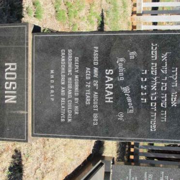 ROSIN Sarah -1963