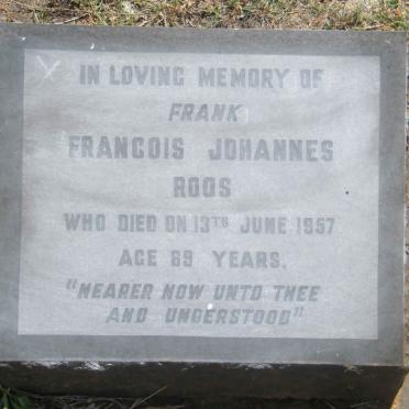 ROOS Francois Johannes -1957