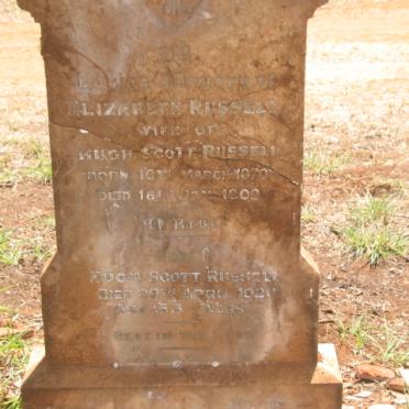RUSSELL Hugh Scott -1920 &amp; Elizabeth 1870-1900