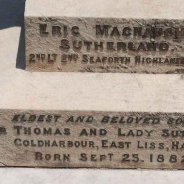 SUTHERLAND Eric Macnaught 1882-190?