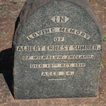 SUMNER Albert Ernest -1918