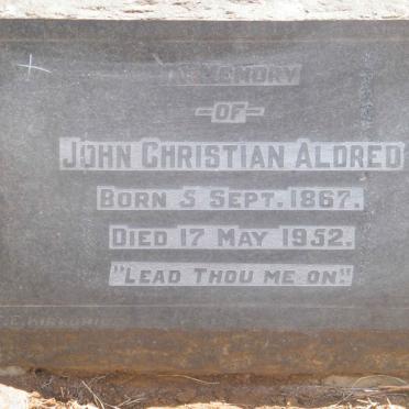 ALDRED John Christian 1867-1952