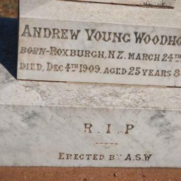 WOODHOUSE Andrew Young 1884-1909