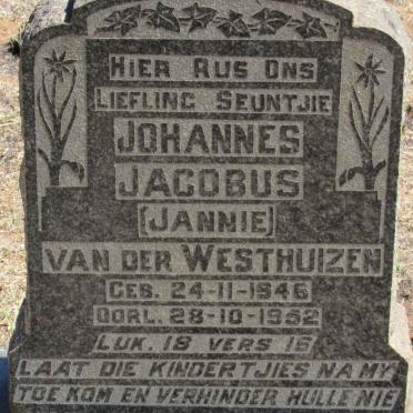 WESTHUIZEN Johannes Jacobus, van der 1946-1952
