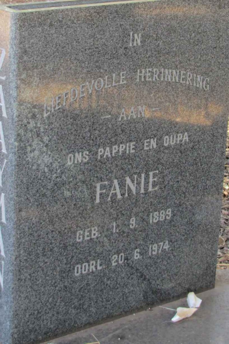 ZAAYMAN Fanie 1889-1974