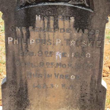 TROSKIE Philippus P. 1850-1927