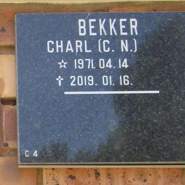 BEKKER C.N. 1971-2019