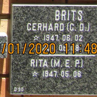 BRITS G.D. 1947-2014 &amp; M.E.P. 1947-