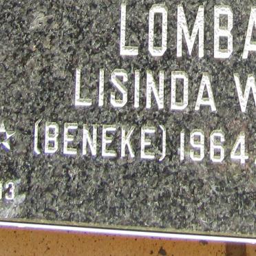 LOMBARD Lisinda W. nee BENEKE 1964-