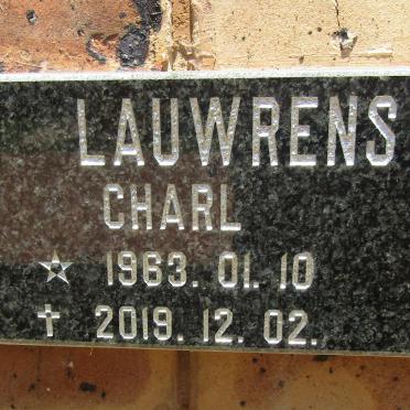 LAUWRENS Charl 1963-2019