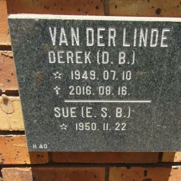 LINDE D.B., van der 1949-2016  E.S.B. 1950-