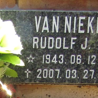 NIEKERK Rudolf J., van 1943-2007