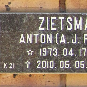 ZIETSMAN A.J.P. 1973-2010