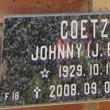 COETZEE J.B. 1929-2008