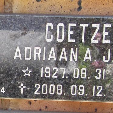 COETZEE Adriaan A.J. 1927-2008