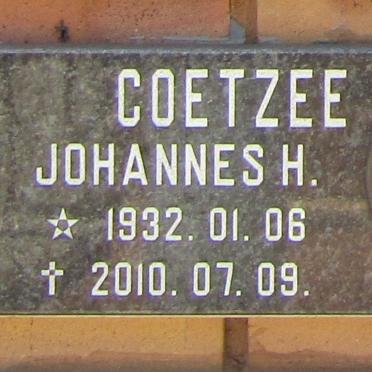 COETZEE Johannes H. 1932-2010