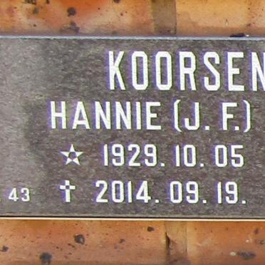 KOORSEN J F. 1929-2014