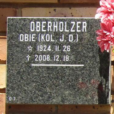 OBERHOLZER J.D. 1924-2008