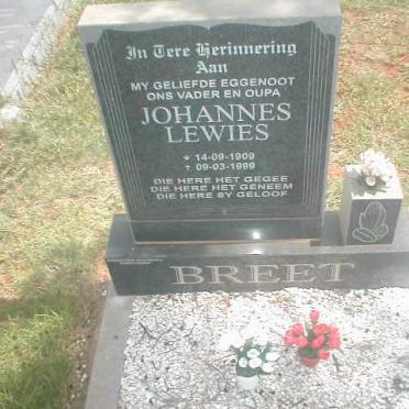 BREET Johannes Lewies 1909-1999