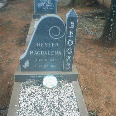 BROOKS Hester Magdalena 1907-1991