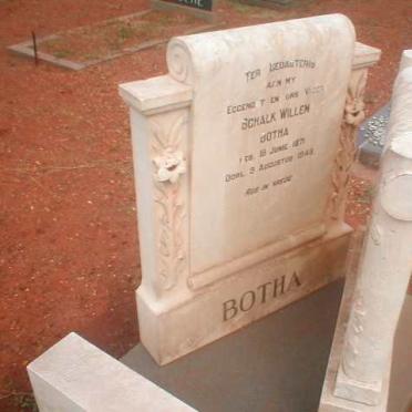 BOTHA Schalk Willem 1871-1948