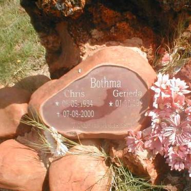 BOTHMA Chris 1934-2000 &amp; Gerieda 194?-