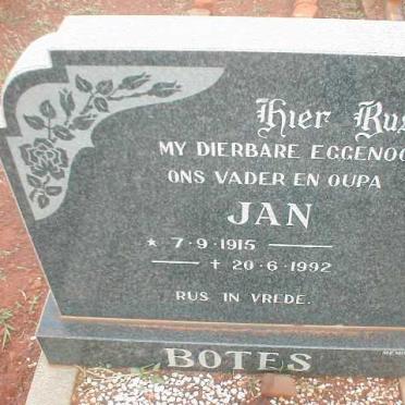 BOTES Jan 1915-1992