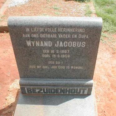 BEZUIDENHOUT Wynand Jacobus 1887-1958