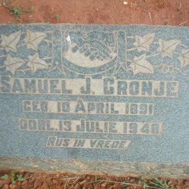 CRONJE Samuel J. 1891-1948