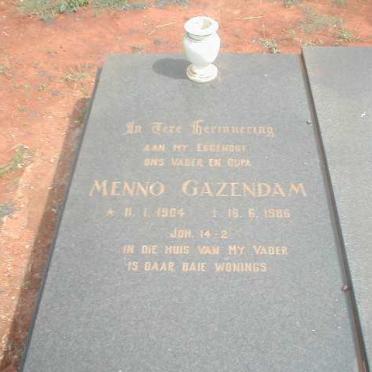 GAZENDAM Menno 1904-1986