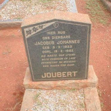 JOUBERT Jacobus Johannes 1923-1952