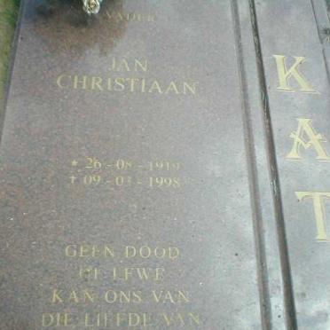 KAT Jan Christiaan 1919-1998