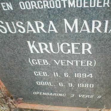KRUGER Susara Maria geb. VENTER 1894-1980