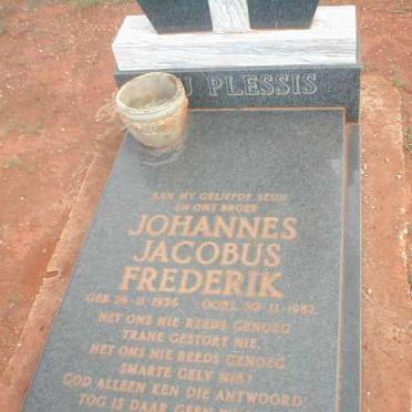 PLESSIS Johannes Jacobus Frederik, du 1956-1982
