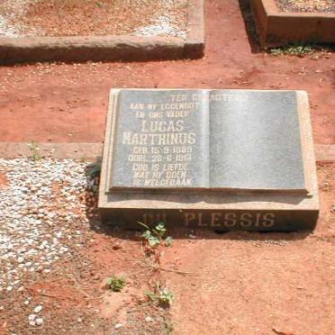 PLESSIS Lucas Marthinus, du 1889-1961