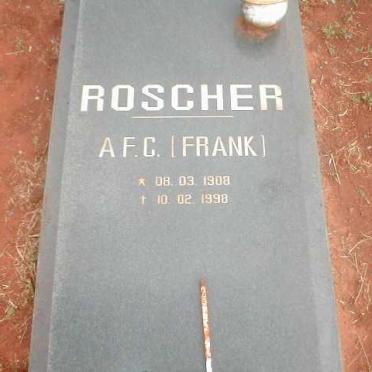 ROSCHER A.F.C. 1908-1998
