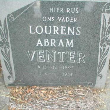 VENTER Lourens Abram 1895-1918